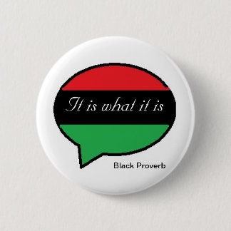 Black Proverb Button