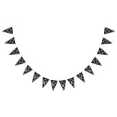 Black Pset Gefeliciteerd met Bunting Banner (Alle)