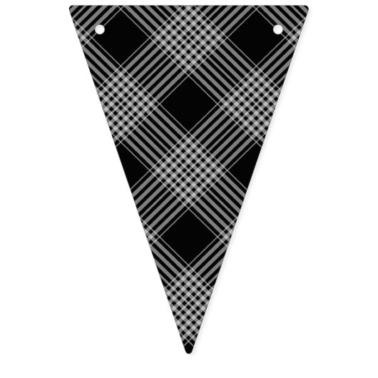 Black Pset Gefeliciteerd met Bunting Banner (Tweede vlag)