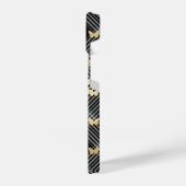 Black Pset Golden Butterflies iPhone 14 Hoesjes iPhone Hoesje (Linkerkant)