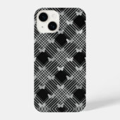 Black Pset & Silver Butterflies iPhone 14 Hoesjes iPhone Hoesje (Achterkant)