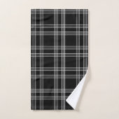 Black Pset Tartan Bad Handdoek (Handdoek)