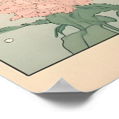 Black Pug Bathroom Print Kawaii Japandi Ukiyo-e (Hoek)