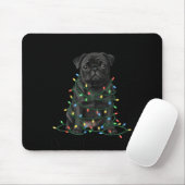 Black Pug Christmas I'm Fine Everything Is Fine  Muismat (Met muis)