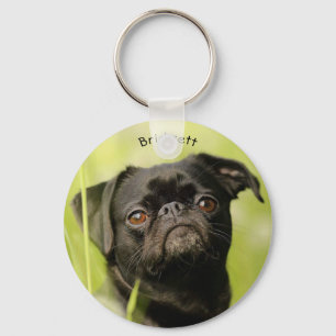 Black Pug Custom Sleutelhanger