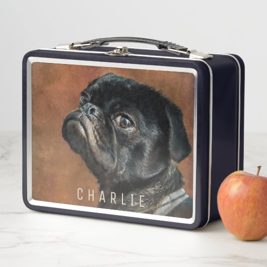 Black Pug Dog (In situ)