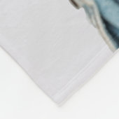 Black Pug Dog Add Text Fleece Deken (Hoek)