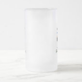 Black Pug Dog Bah Humpug Funny Kerstmis Matglas Bierpul (Center)