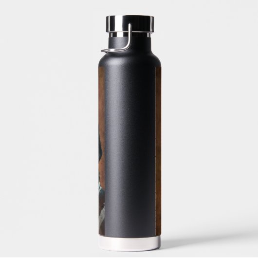 Black Pug Dog Persoonlijk Waterfles (Rechts)