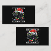 Black Pug kerstboom Dog mam Pap Ugly Sweater Visitekaartje (Voorkant / Achterkant)