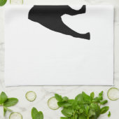 Black Pug Kitchen Towel Theedoek (Gevouwen)