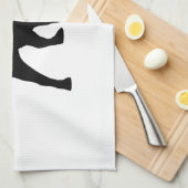 Black Pug Kitchen Towel Theedoek (Quarter Fold)