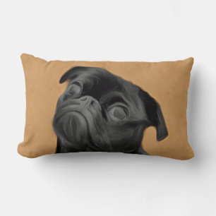 Black Pug Kussen