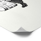 Black Pug Lift | Funny Pug Lover Poster (Hoek)