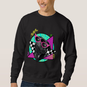 Black Pug met roze zonnebril Classic T-Shirt
