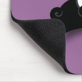 Black Pug Mousepad (paars) Muismat (Hoek)