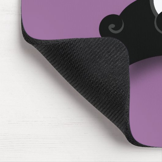 Black Pug Mousepad (paars) Muismat (Hoek)