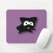 Black Pug Mousepad (paars) Muismat (Met muis)