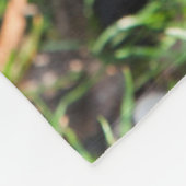 Black Pug Puppy met jas Fleece Deken (Hoek)