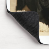 Black Pug Puppy Muismat (Hoek)