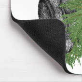 Black Pug Puppy Schattige kerstkunst Muismat (Hoek)