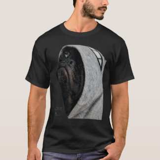 Black Pug Shirt Women Mannen Pug Mam Pap Life T-sh