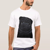 Black Pug T-Shirt (Voorkant)