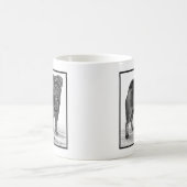 Black Pug Tekening zijn Glenda S. Harlan Koffiemok (Center)