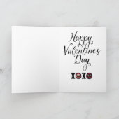 Black Pug Valentijn Wenskaart - Be Mine Feestdagen Kaart (Binnen)