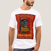Black Pug Year of the Dog T-shirt (Voorkant)