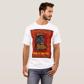 Black Pug Year of the Dog T-shirt (Voorkant volledig)