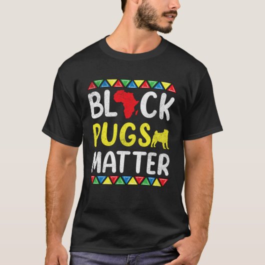 Black Pugs matter Apparel History Dog Pride Women T-shirt (Voorkant)