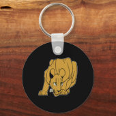 Black Puma Cougar Panther Mountain Lion Sleutelhanger (Voorkant)