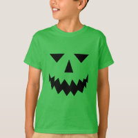 Black Pumpkin Face T-Shirt (Kind)
