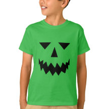 Black Pumpkin Face T-Shirt (Kind)