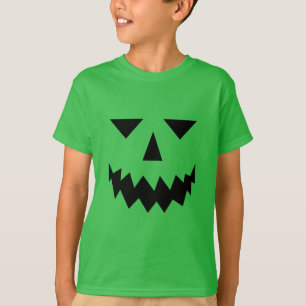 Black Pumpkin Face T-Shirt (Kind)