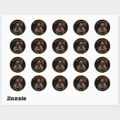 🖤 Black Pumpkin King Halloween Sticker 🎃 (Vel)