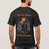 🖤 Black Pumpkin King Halloween T-shirt 🎃 (Achterkant)
