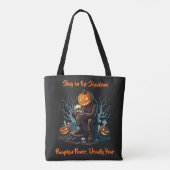 🖤 Black Pumpkin King Halloween Tas 🎃 (Achterkant)