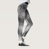 BLACK Puntpatroon op (uw achtergrondkleur) Leggings (Rechts)