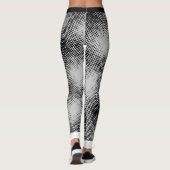 BLACK Puntpatroon op (uw achtergrondkleur) Leggings (Achterkant)