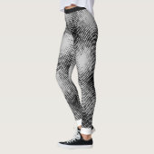 BLACK Puntpatroon op (uw achtergrondkleur) Leggings (Links)