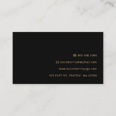 Black Purple Lipstick Makeup Artist MUA  Visitekaartje (Achterkant)