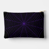 Black purple spider web Halloween pattern Etui (Achterkant)