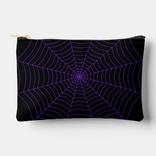 Black purple spider web Halloween pattern Etui (Voorkant)
