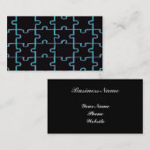 Black Puzzle Visitekaartje (Voorkant / Achterkant)