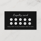 Black qr code business logo klantenkaartje (Voorkant)