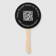 Black QR | Modern Minimalist Round Design