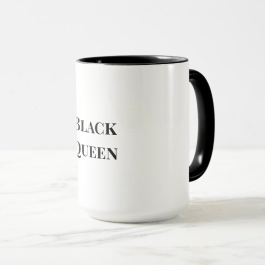 Black Queen-2-Tone Mok (Voorkant rechts)