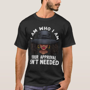 Black Queen African American Curly Natural T-shirt